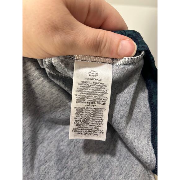 NWT Boden Camille Jersey Knit Long Sleeve Green Navy Midi Dress Size 8R - Picture 11 of 12